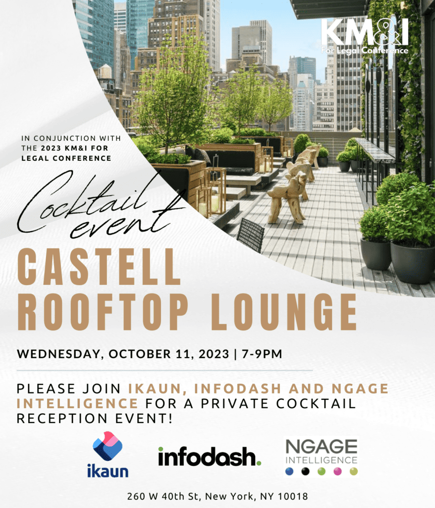 Castell Rooftop Lounge Private Cocktail Invitation KM&I