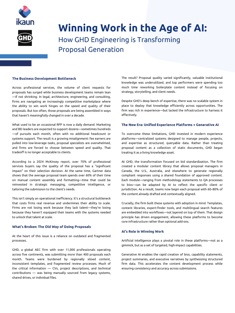 GHD Winning Work in Age of AI